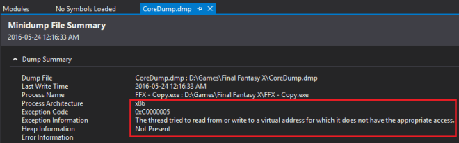 dumpinfo