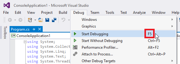 2016-07-21 00_28_01-ConsoleApplication1 - Microsoft Visual Studio