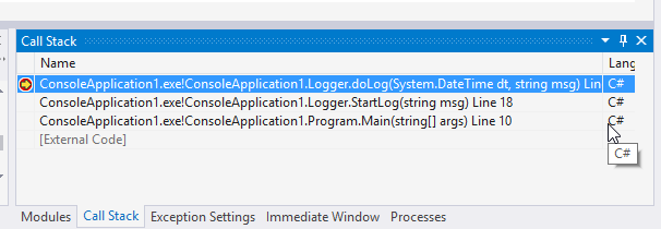 Debug – รู้ว่า code เรามาถึงจุดนี้ได้ยังไงกับ Call Stack – anurocha